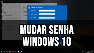 Como mudar a senha no windows 10 [upl. by Diad]