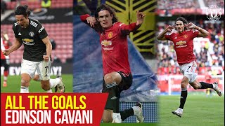 All The Goals  Edinson Cavani  Manchester United Season Review 202021 [upl. by Adlesirhc]