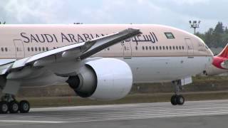 Saudi Arabian Airlines 777 Takeoff [upl. by Morly157]