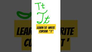 Beginners Mastering Writing the Cursive  T  Beautiful Handwriting Demonstration [upl. by Enelrak]