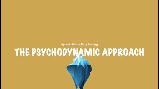 ALevel Psychology AQA The Psychodynamic Approach [upl. by Byron]