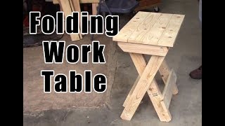 DIY How To Build A Folding Work Table [upl. by Assenahs]