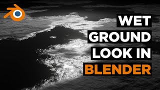 Realistic Wet Ground Texture in Blender  Eevee amp Cycles  Blender 28 Tutorial  Beginners [upl. by Milicent]