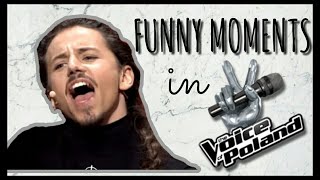 Michał Szpak Funny moments in The Voice of Poland 4 [upl. by Amalburga]