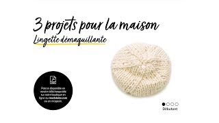 Tutoriel Tricot Lingette démaquillante [upl. by Ardnaz288]