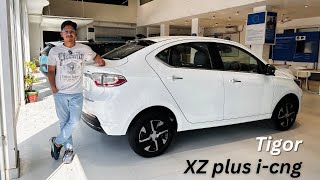 Tata Tigor XZ Plus iCNG 2025  Full Detailed Review ​⁠CarwithAshutosh [upl. by Aivatan]