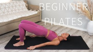 35 MIN FULL BODY PILATES WORKOUT FOR BEGINNERS  No Equipment [upl. by Yatnoed14]