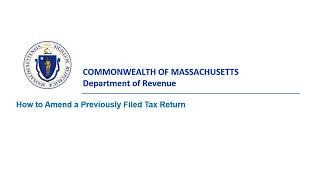 How to Amend a Previously Filed Tax Return [upl. by Esilana]