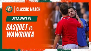 Wawrinka vs Gasquet 2013 Mens round 4  RolandGarros Classic Match [upl. by Chae]