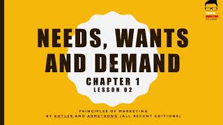 Lesson 2 Needs Wants Demand [upl. by Neyud]