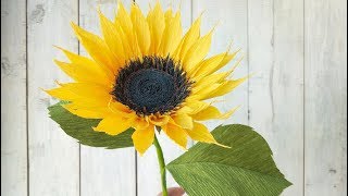 Como hacer flores de papel Girasoles Super faciles y rapidas  DIY Manualidades 22 [upl. by Ettennaej]