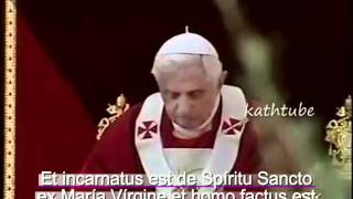 Credo en Latin con Benedicto 16mp4 [upl. by Naehgem951]