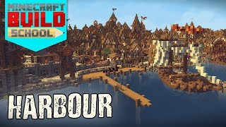 How to Build a Medieval Harbour  MINECRAFT BUILD SCHOOL [upl. by Ravaj]