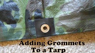 Adding Grommets to a Tarp [upl. by Gnay]