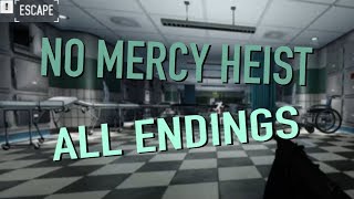 PAYDAY 2 ALL ESCAPE ENDINGS in No Mercy heist [upl. by Salzhauer]