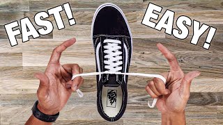 How To Tie Shoe Lace In 1 SECOND Easy Tutorial [upl. by Yee]