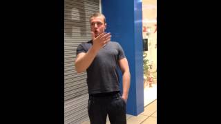 My Friends German Accent In The Middle Of A Mall  Funny [upl. by Anihtyc413]