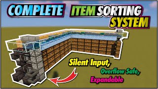 Minecraft Item Sorter  Easy Expandable Full Auto [upl. by Thia]