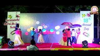 Rain Dance  18th Annual Day Celebration  Saraswathi Matric School [upl. by Enyala924]