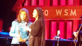 Crystal Gayles Grand Ole Opry induction [upl. by Ginnifer]