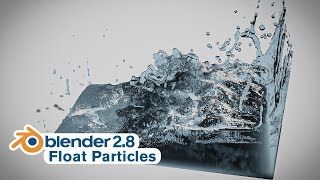 Blender Tutorial  Fluid Simulation amp Float Particles in Eevee [upl. by Nevad975]