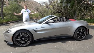 The 2021 Aston Martin Vantage Roadster Is a 200000 Luxury Sports Car [upl. by Zetnwahs]