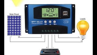 How To Use or Setup 40A 100A Fake Mppt Solar Regulator [upl. by Herzen]