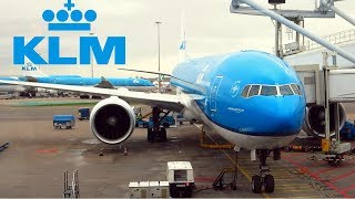 KLM BOEING 777300ER ECONOMY  AMSTERDAM  TOKYO NRT [upl. by Pudens]