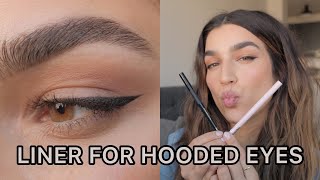 Winged Eyeliner For Hooded Eyes I 5 Easy Steps [upl. by Eojyllib]