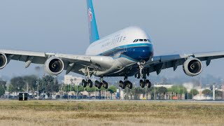 Airplanes Landing and Taking Off  LAX  in 8k UHD [upl. by Drew238]