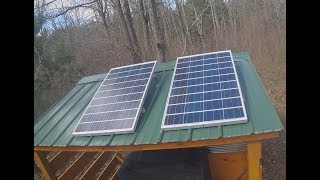 Installing a Basic 12V Solar System in an Off Grid Cabin [upl. by Theodora]