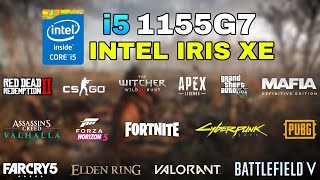 i5 1155G7 Intel Iris Xe Graphics Gaming Test  2022 [upl. by Bebe]