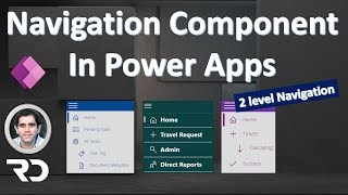 Power Apps Navigation Menu Component 2 level menu [upl. by Vizza]