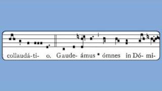 Gaudeamus Omnes All Saints Introit [upl. by Aiynat28]