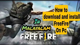 How to download and install Freefire on pcWithout Bluestacks MALAYALAM [upl. by Queenie]