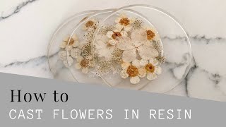 How to cast flowers in resin [upl. by Nuli]