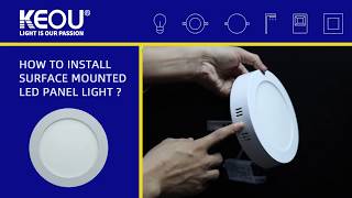 How to install surface mounted led panel lights [upl. by Primrose]