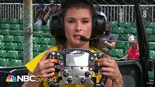 Danica Patrick explains complexities of IndyCar steering wheel  Indy 500  Motorsports on NBC [upl. by Morgenthaler868]