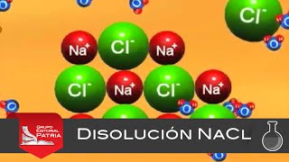 Disolución NaCl  animación│química [upl. by Avad]