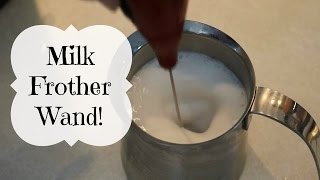 HOW TO FROTH MILK with a FROTHING WAND [upl. by Oicangi]