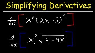 Simplifying Derivatives [upl. by Zulch752]