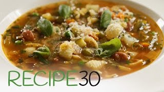 The best Italian Hearty Minestrone Soup [upl. by Annaj]