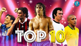 Top 10 Legendary Defenders In Football ● Paolo Maldini ● Roberto Carlos ● Carles Puyol ● amp More [upl. by Haroldson]