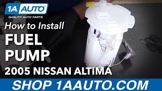 How to Replace Fuel Sending Unit 0406 Nissan Altima L4 25L [upl. by Rutter]