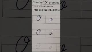 Trace and write the letter O [upl. by Lantha]