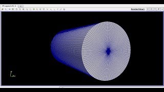 Creating Axisymmetric mesh for cylinder  OpenFOAM  blockMesh [upl. by Frederico990]