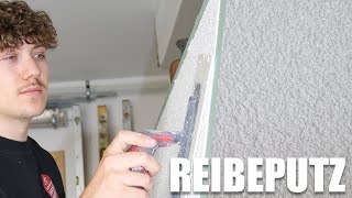 Reibeputz  Kratzputz richtig machen amp strukturieren 👨🏼‍🎨 – So geht’s DIY  kreativtobi [upl. by Lu]