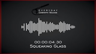 Squeaky Glass  HQ Sound Effects [upl. by Nollie]