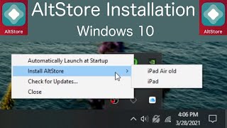 How to Install AltStore for IOS 122 with Windows 10 [upl. by Nnaitsirhc]