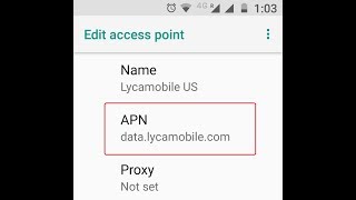 Lycamobile US APN Settings for Android 4G LTE [upl. by Nelg]